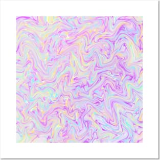 Electric Beats Liquid Marble Pattern Posters and Art